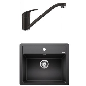 Pachet Chiuveta LEGRA 6 si Baterie DARAS Antracit