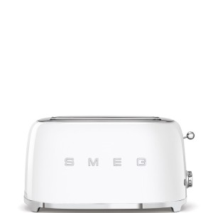 Prajitor de paine Smeg Retro TSF02WHEU, 4 felii, alb