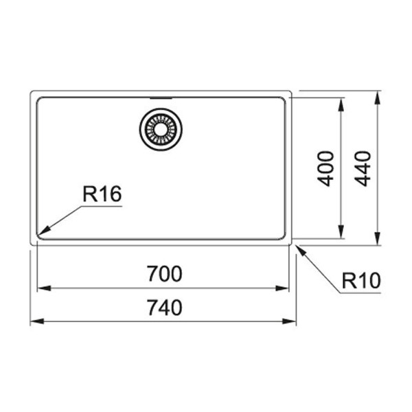 Chiuveta Franke Maris MRX 110-70, inox satinat