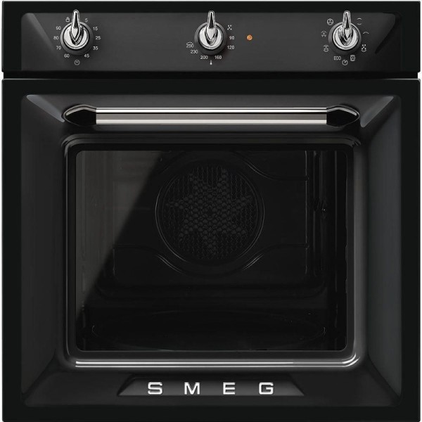 Pachet Smeg Negru Victoria Cuptor SF6905N1 + Plita SR964NGH