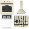Pachet Gorenje Retro-Crem Cuptor, Plita, Hota, Vase