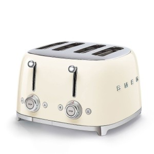Prajitor de paine Smeg TSF03CREU, 2000 W, crem, retro