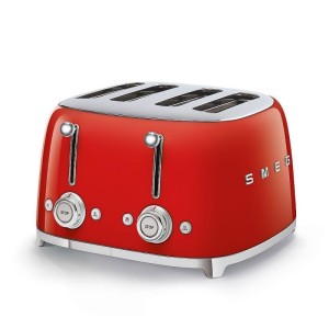Prajitor de paine Smeg TSF03RDEU, rosu, retro design