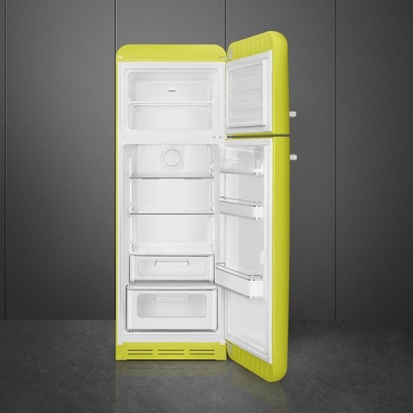 Frigider Retro cu 2 usi Smeg FAB30RLI6, Lime