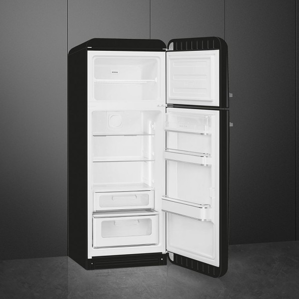 Frigider Retro Smeg FAB30RBL5 Negru, 294L
