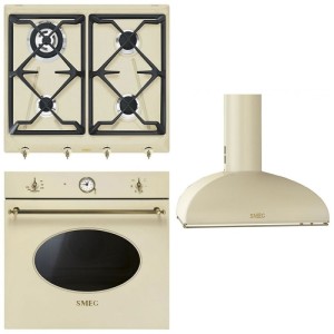 Pachet Smeg Colonial Cuptor, Plita si Hota