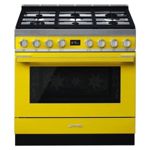 Aragaz Smeg Portofino CPF9GPYW Galben