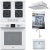 Pachet Electrocasnice Franke Alb Cuptor, Plită, Hotă