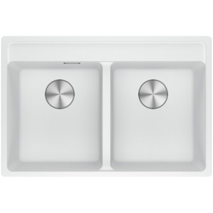 Chiuveta cu 2 cuve Franke Maris MRG 620-35-35, Bianco