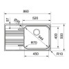 Chiuveta Franke Smart SRX 611-86, inox lucios