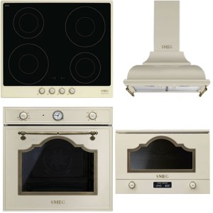 Pachet electrocasnice Smeg Cortina crem