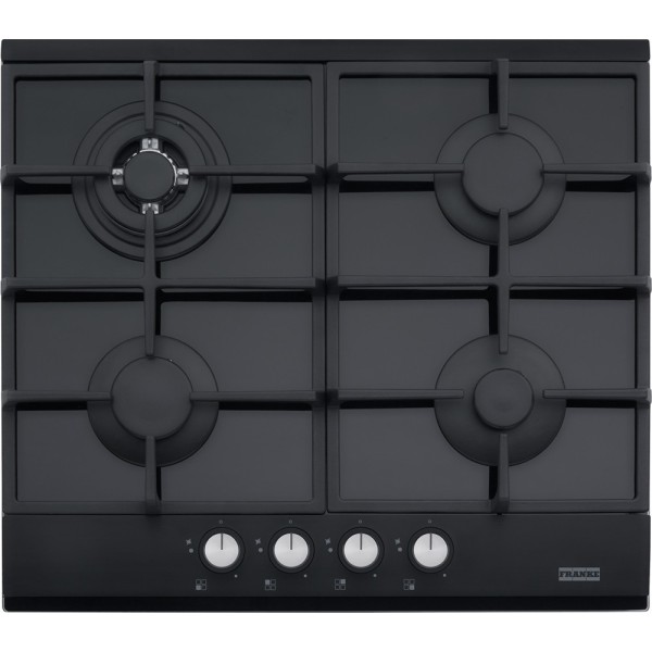 Plita pe gaz Franke FHNG 604 4G TC BK, sticla neagra