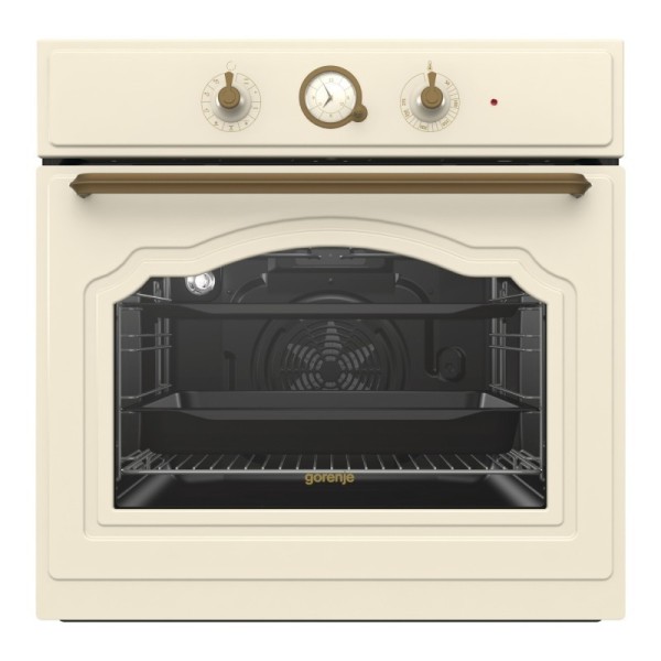 Gorenje Rustic: Cuptor, Plită, Hotă Retro-Crem