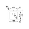 Chiuveta inox Blanco Claron 460x510/190 mm