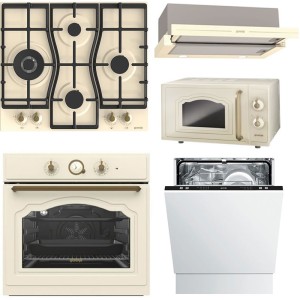 Pachet Electrocasnice Gorenje Retro-Crem