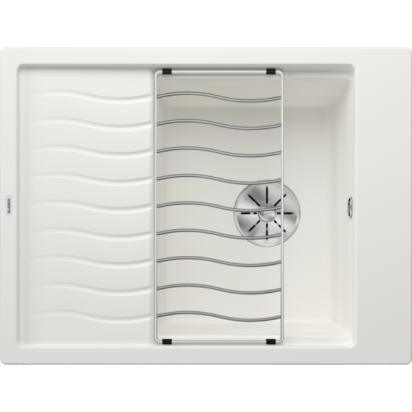 Chiuveta Blanco ELON 45 S-ALB cu gratar inox