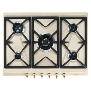 Plita Gaz Smeg Colonial SRV876POGH - Retro, Crem