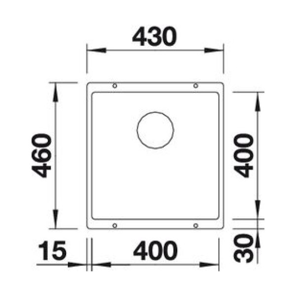 Chiuveta BLANCO Rotan 400-U Cafea