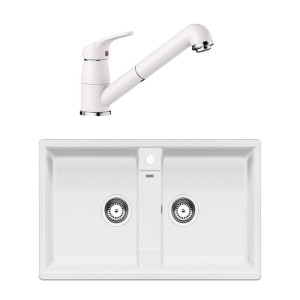 Chiuveta Blanco Zia 9 cu Baterie DARAS-S ALB