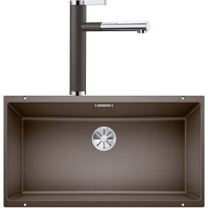 Chiuveta Subline 800-U si Baterie LINEE-S Blanco