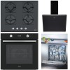 Pachet Franke Negru: Cuptor, Plită, Hotă, Mașină de Vase