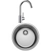 Pachet Inox Chiuveta Rotunda și Baterie Blanco