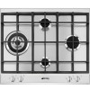 Plita Smeg Inox P261XGH cu gratare din fonta