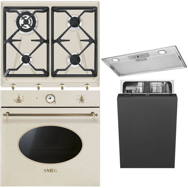 Pachet electrocasnice Smeg Avena, stil colonial
