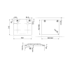 Plita vitroceramica pe gaz Smeg PV864PO, 60 cm, crem