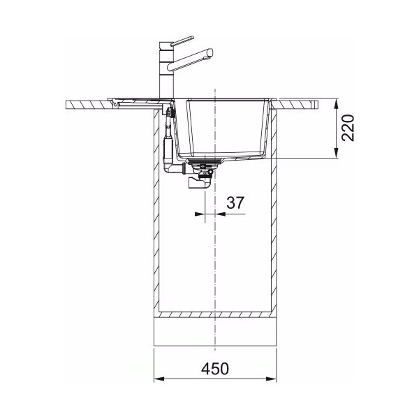 Chiuveta Franke Avena UBG 611-62, cu reversibilitate