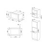Cuptor incorporabil cu microunde Smeg Linea FMI125N