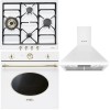 Pachet electrocasnice Smeg alb: cuptor, plita, hota