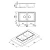 Chiuveta Smeg cu 2 cuve Alb LZ862B