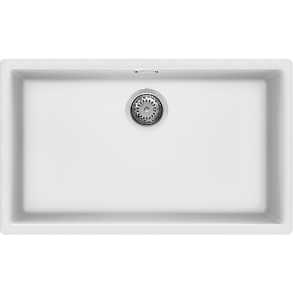 Chiuveta Granit Smeg VZP76B Alb, 756x456mm