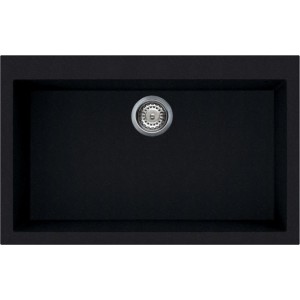 Chiuveta gu blat Smeg negru, VZ79N, 790x500mm