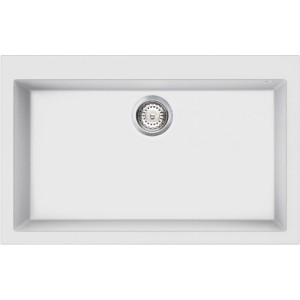 Chiuveta Granit Smeg 1 Cuva Mare VZ79B, Culoare Alb