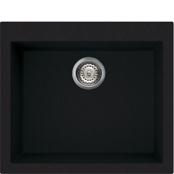Chiuveta Granit Smeg cu 1 Cuva Mare VZ57N Negru