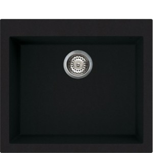 Chiuveta Granit Smeg cu 1 Cuva Mare VZ57N Negru