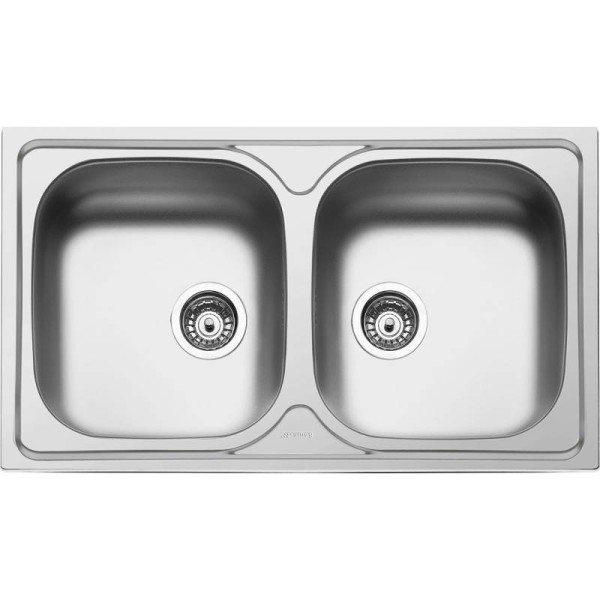 Chiuveta si baterie Smeg Inox