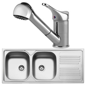 Pachet Smeg Inox Chiuveta si Baterie MD10CR3