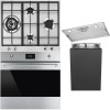 Pachet Smeg Inox Cuptor, Plita, Hota, Masina spalat