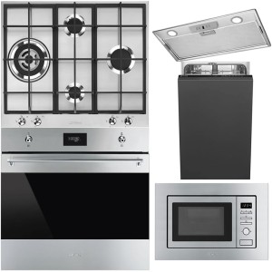 Pachet Smeg Inox: electrocasnice pentru bucătăria ta
