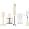 Blender de mâna cu accesorii Smeg HBF22CREU, crem