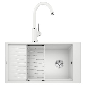 Pachet Chiuvetă ELON XL 8 S-ALB cu Baterie MIDA