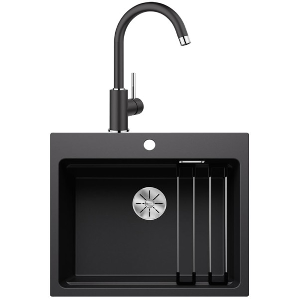 Chiuveta Blanco Negru ETAGON 6 cu Baterie MIDA