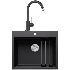 Chiuveta Blanco Negru ETAGON 6 cu Baterie MIDA