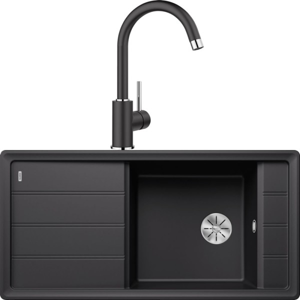 Chiuveta Blanco Negru FARON XL 6 S cu Baterie MIDA
