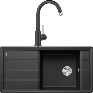 Chiuveta Blanco Negru FARON XL 6 S cu Baterie MIDA