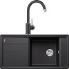 Chiuveta Blanco Negru FARON XL 6 S cu Baterie MIDA