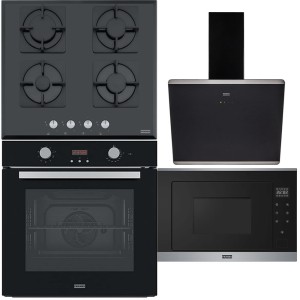 Pachet Franke Negru Cuptor, Plita, Hota, Microunde